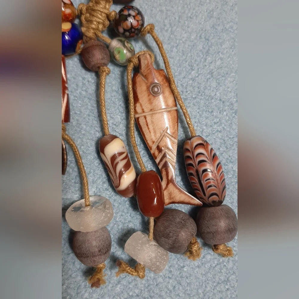 Wood Keychain w/ Charms
